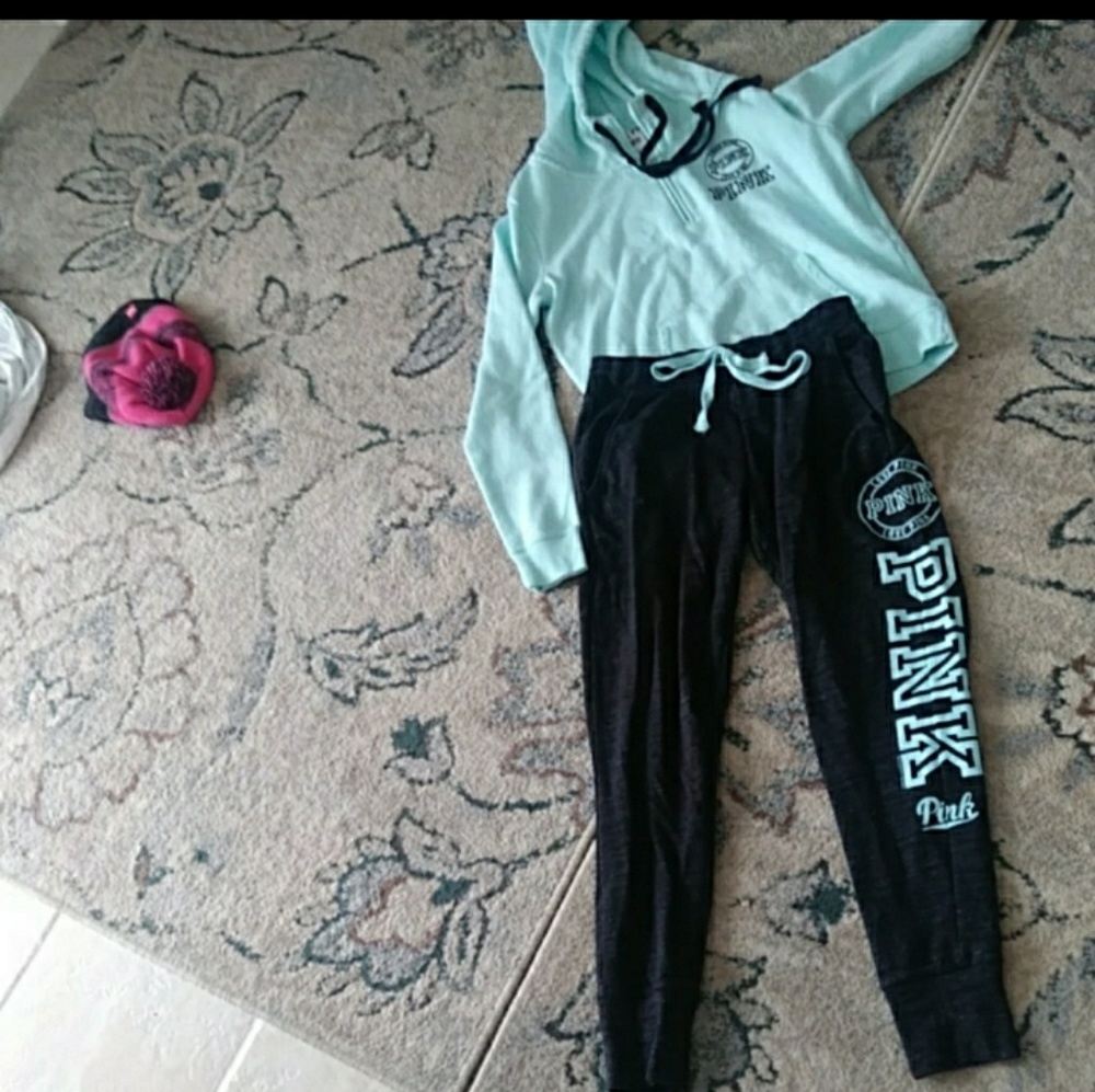 Pink victoria secret mint green